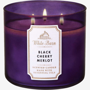 נר ריחני באת' אנד בודי Black Cherry Merlot candle