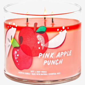 נר ריחני באת' אנד בודי Bath & Body Pink Apple Punch candle